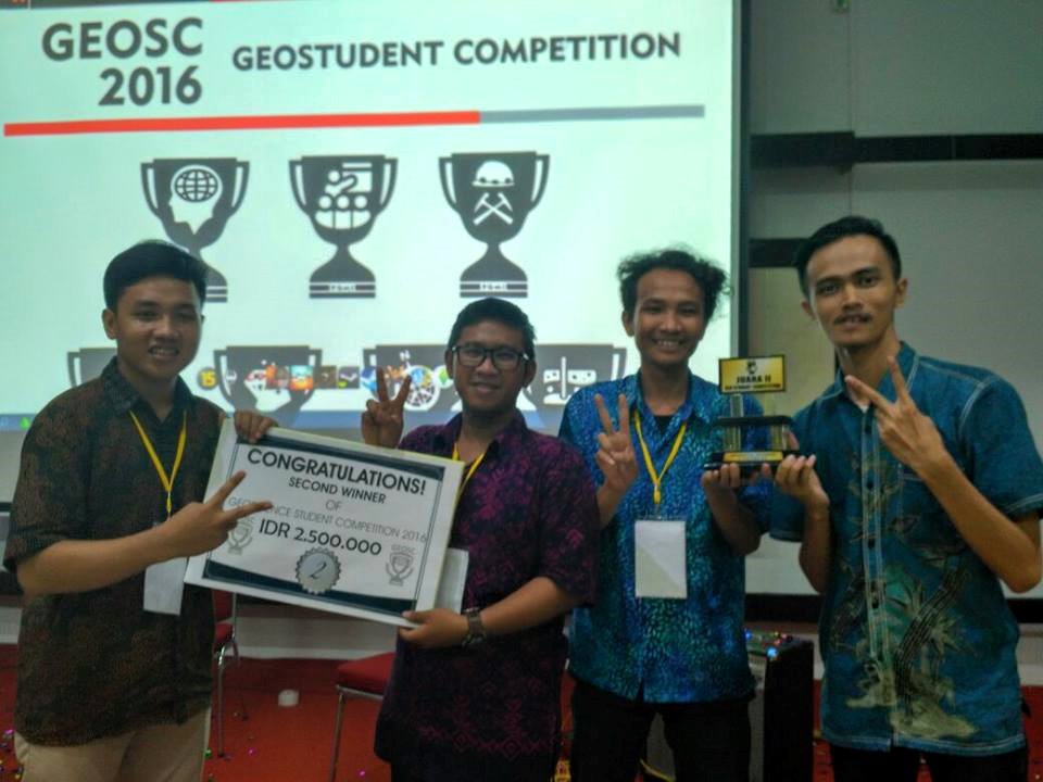 Mahasiswa Teknik Geologi ITNY Juara II Dalam “Geostudent Competition IAGI 2016”